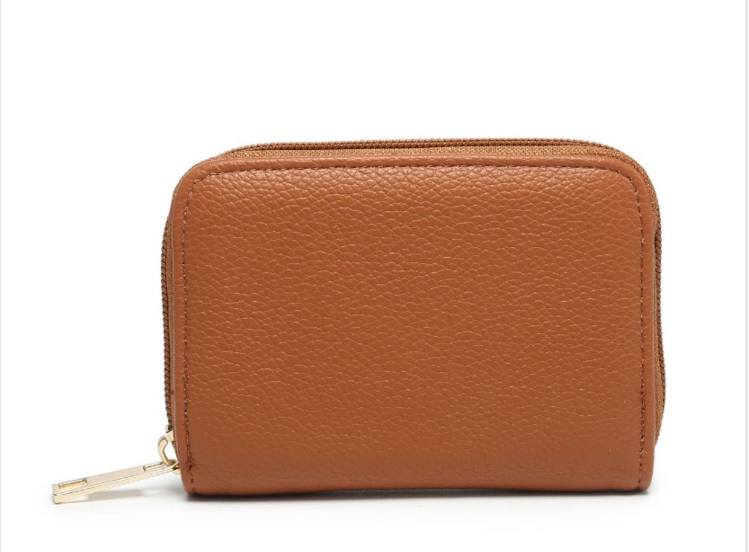 Plain Single Zip Coin Purse