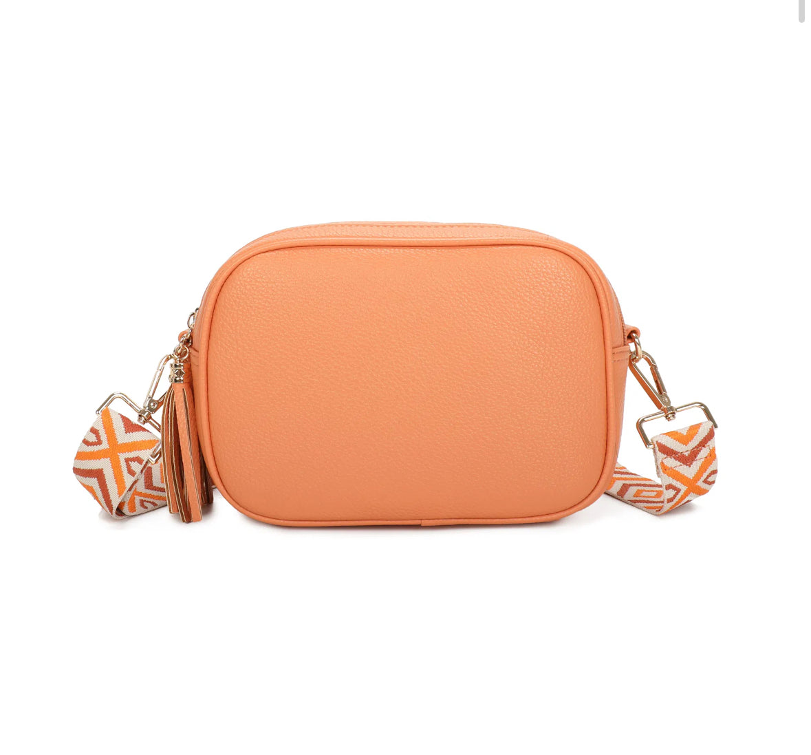 Double Zip Tassel Crossbody Bag