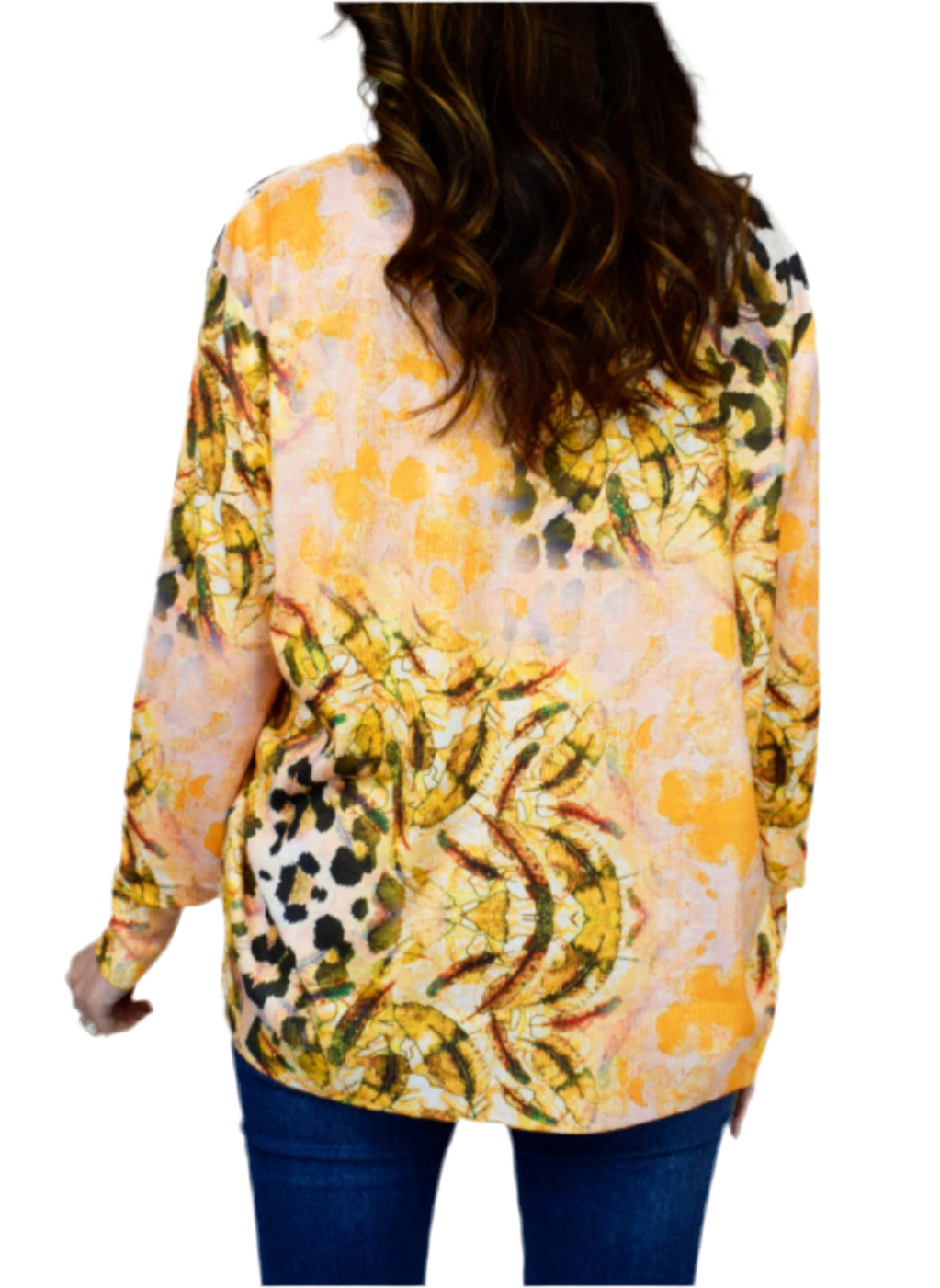 Animal Print Light Knit Top