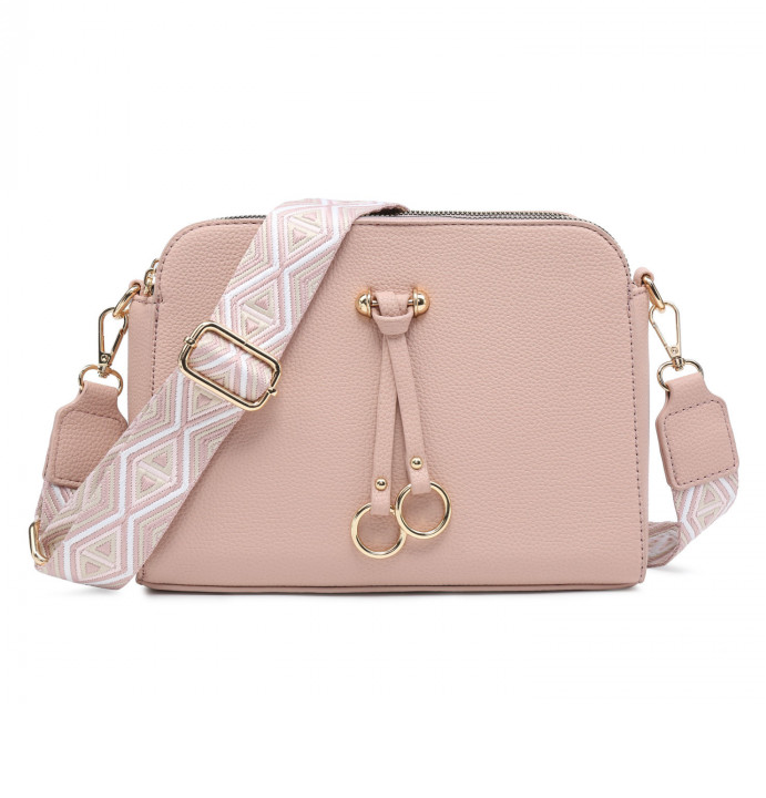 Ring Cross Body Bag - Light Pink
