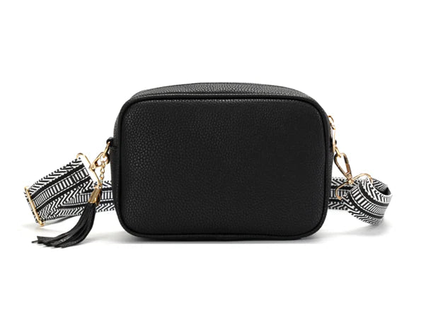 Single Zip Tassel Crossbody Bag