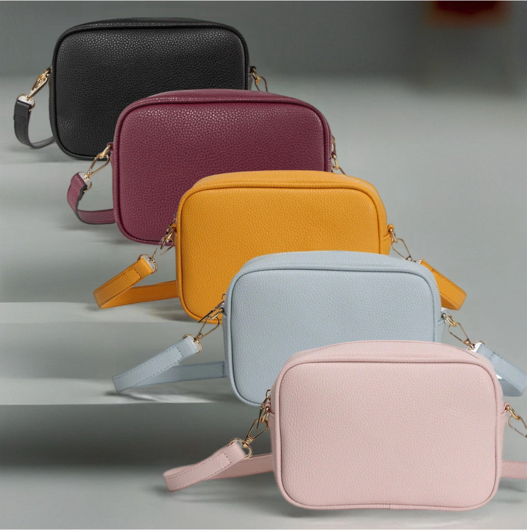 Single Zip Camera Crossbody Bag