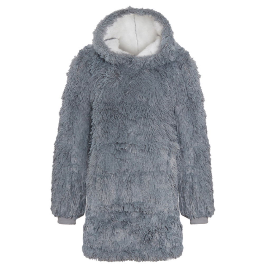 Long Pile Fluffy Hoodie Loungewear