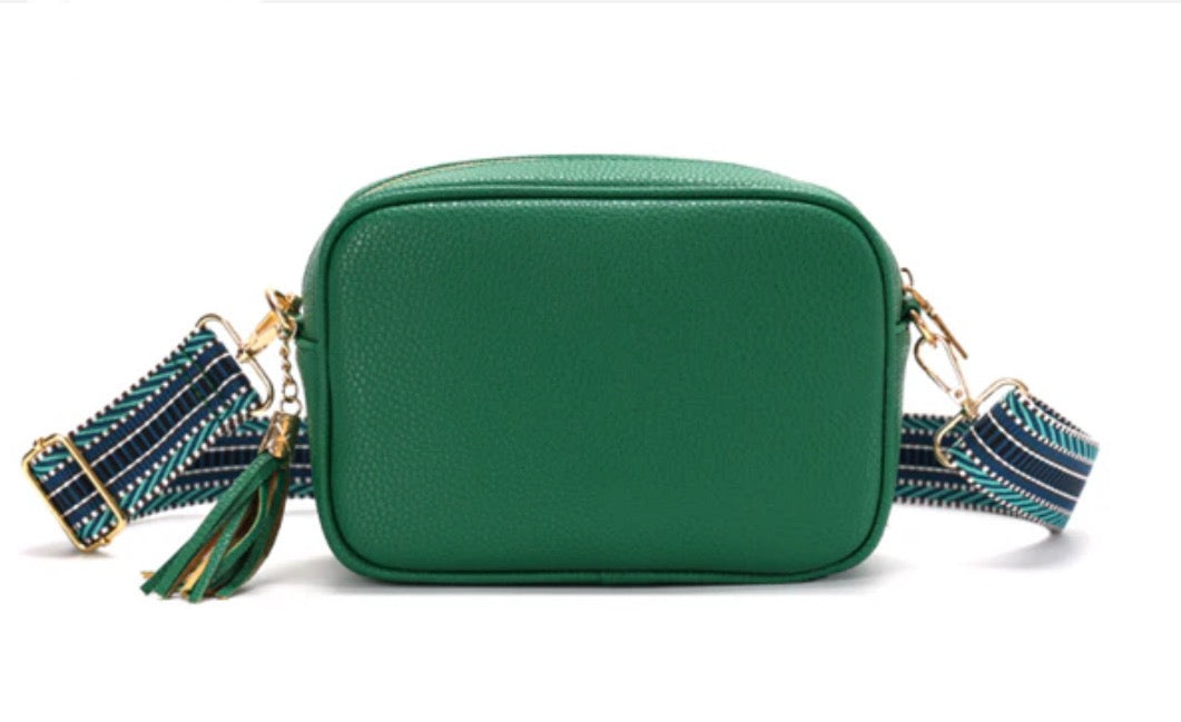 Single Zip Tassel Crossbody Bag