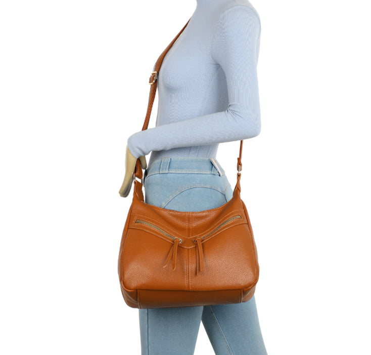 Large Double Tassel Crossbody Bag
