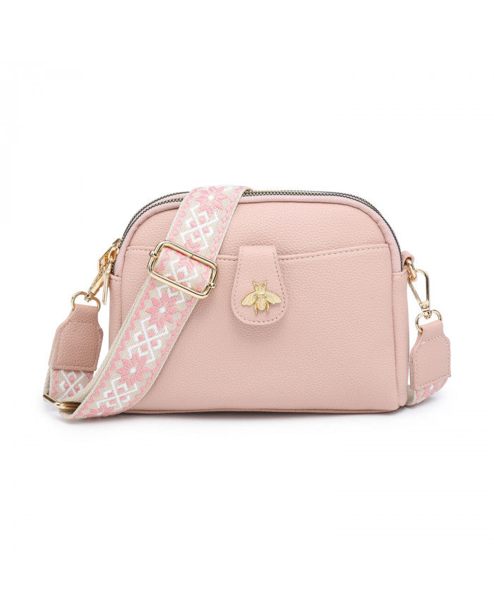Bee Cross Body Bag - Light Pink