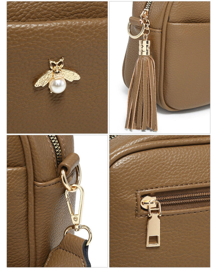 Bee Cross Body Tassel Bag