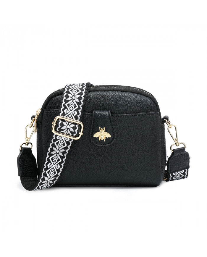 Bee Cross Body Bag - Black