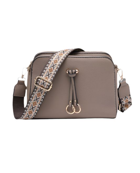 Ring Cross Body Bag - Taupe