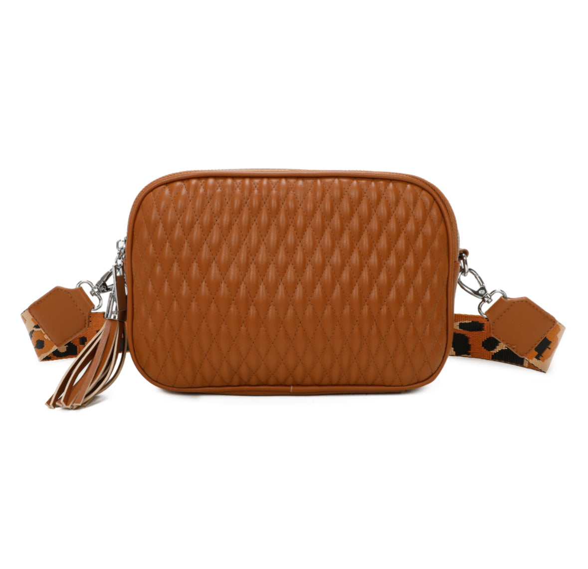 Quilted Tassel Crossbody Bag