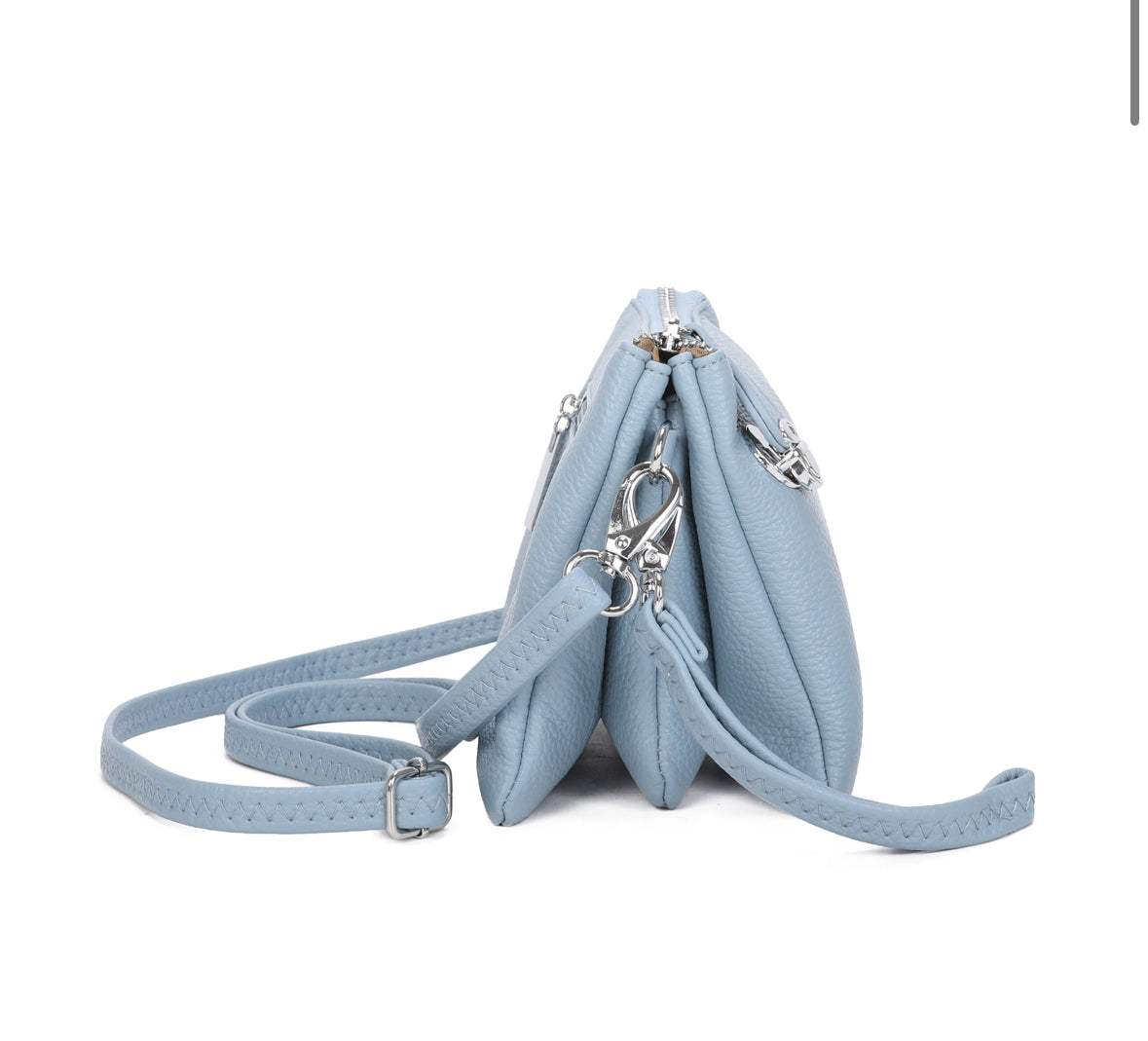 Triple Compartment Crossbody Bag