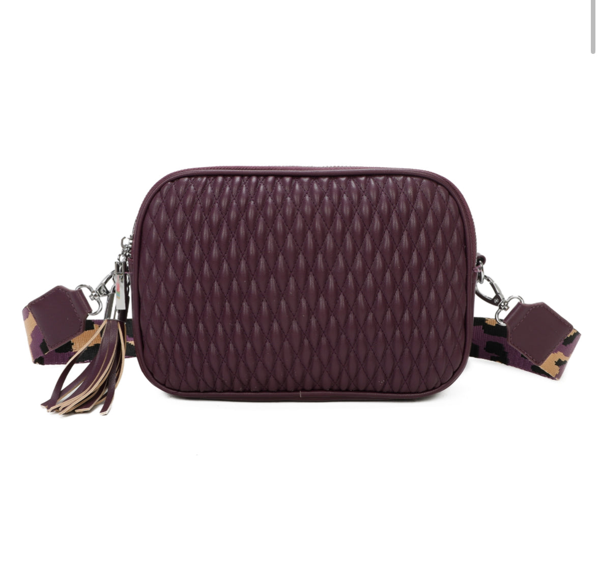 Quilted Tassel Crossbody Bag