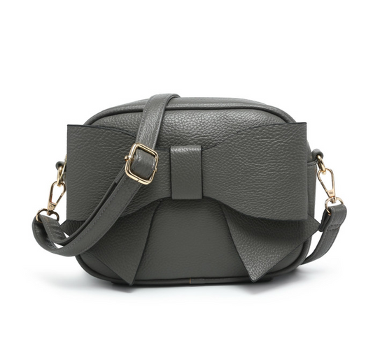 Bow Cross Body Bag - Grey