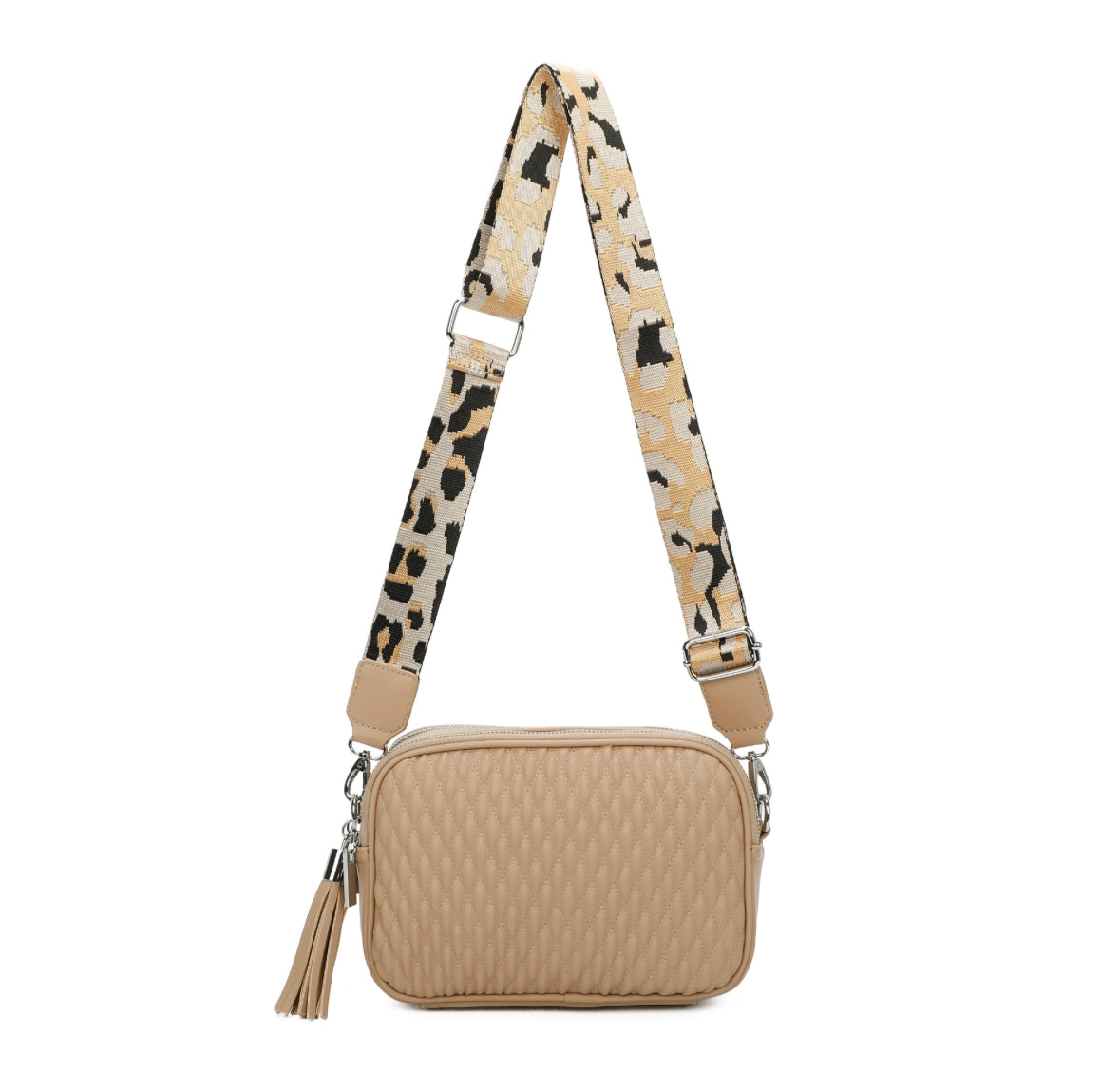 Quilted Tassel Crossbody Bag