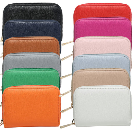 Plain Single Zip Coin Purse