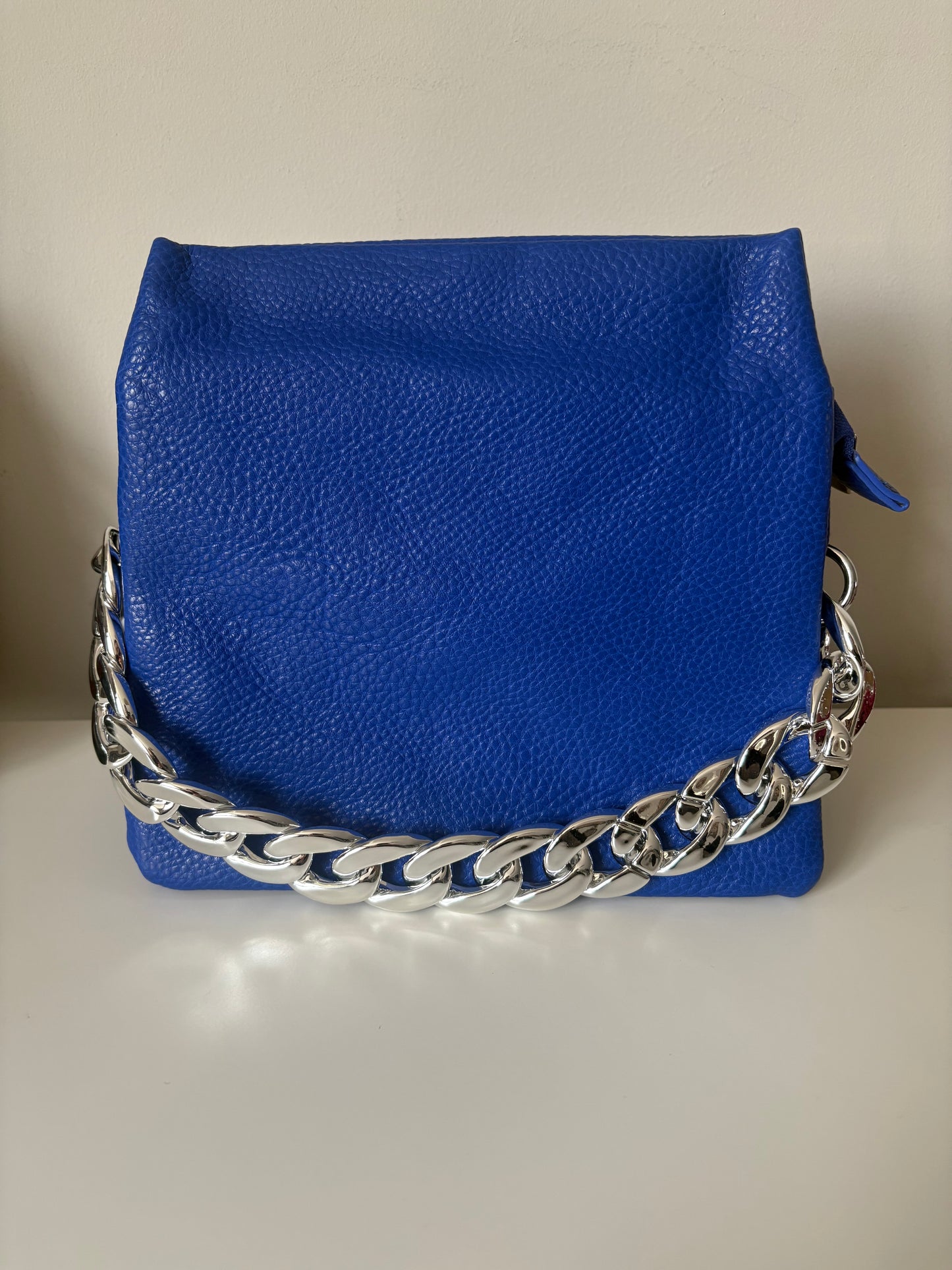 Triple Compartment Chain Crossbody Bag