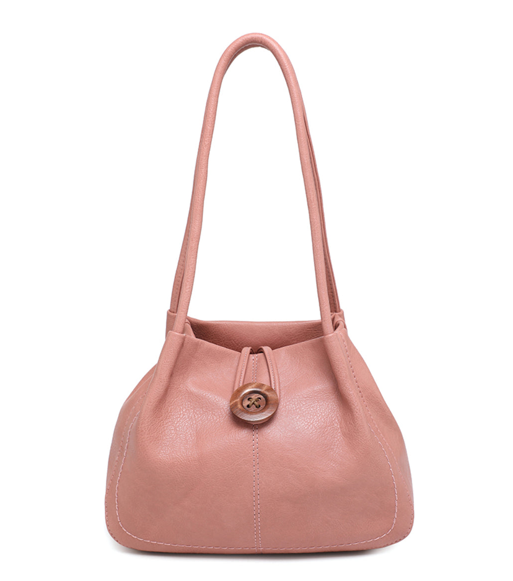 Medium Button Shoulder Bag
