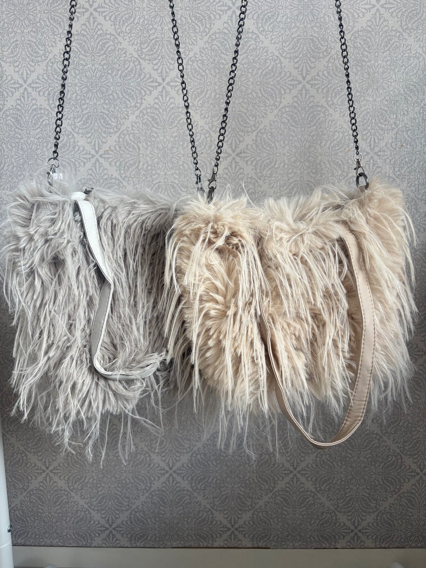 Fluffy Chain Crossbody Shoulder Bag