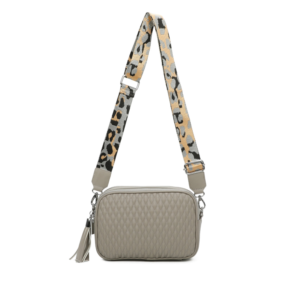 Quilted Tassel Crossbody Bag