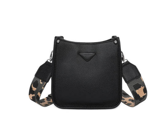 Black Animal Strap Crossbody