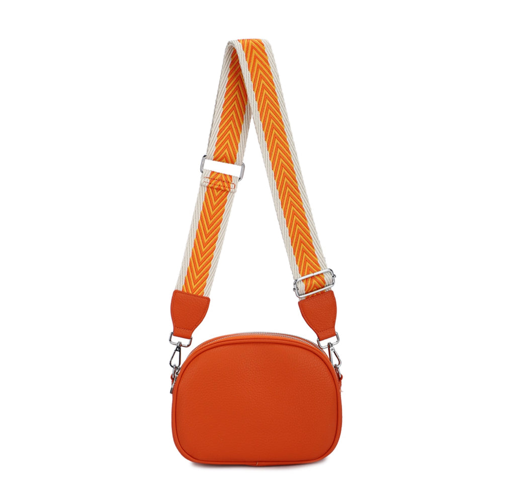Triple Zip Crossbody Bag