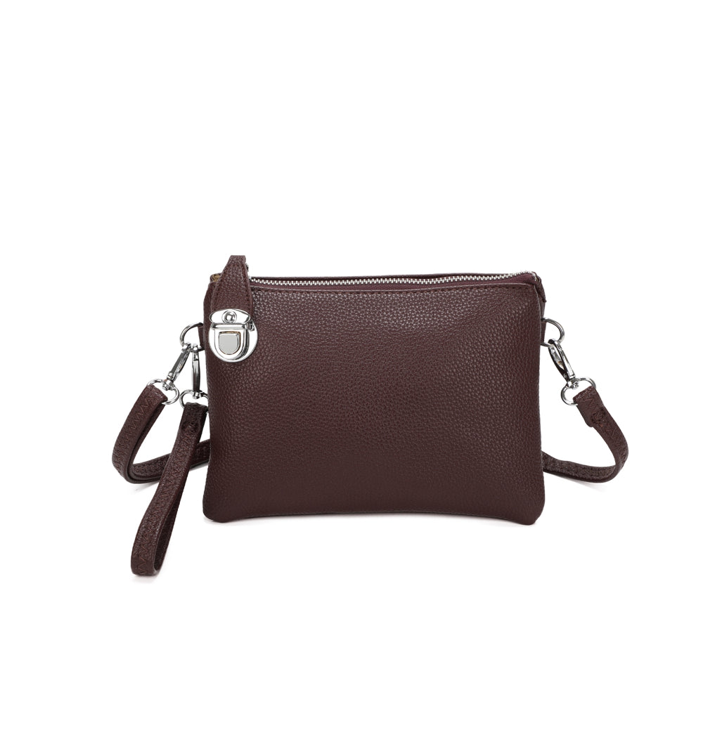 Triple Compartment Crossbody Bag