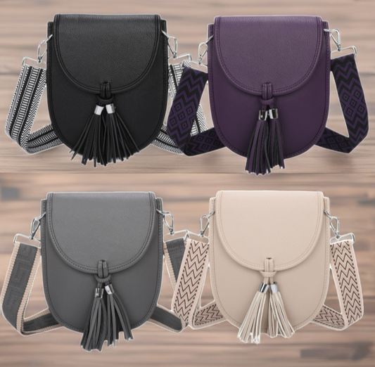 Double Tassel Crossbody Bag