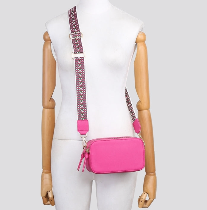 Double Zip Crossbody Bag