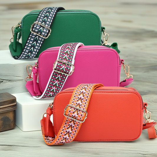 Double Zip Crossbody Bag