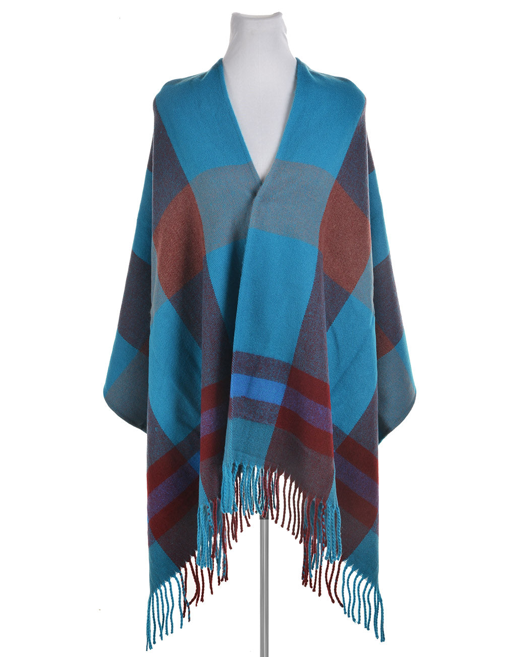 Blue Grid Scarf