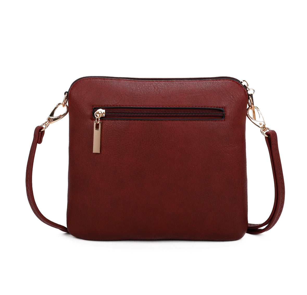 Double Tassel Zip Crossbody Bag