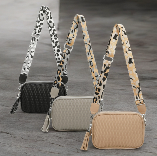 Quilted Tassel Crossbody Bag
