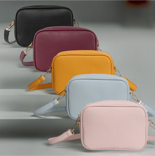 Single Zip Camera Crossbody Bag