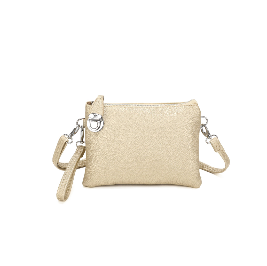 Triple Compartment Crossbody Bag