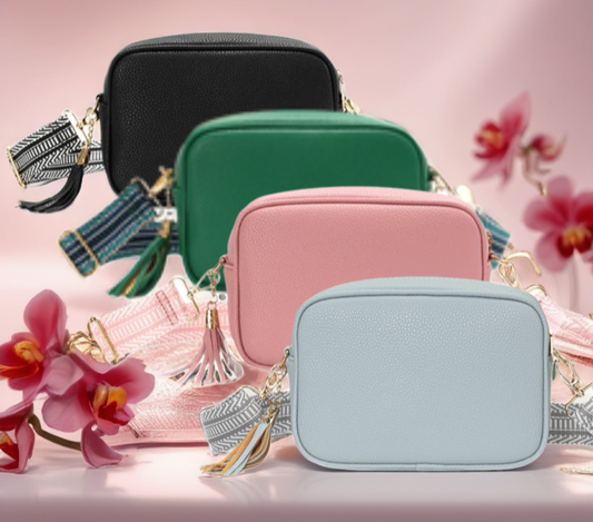 Single Zip Tassel Crossbody Bag
