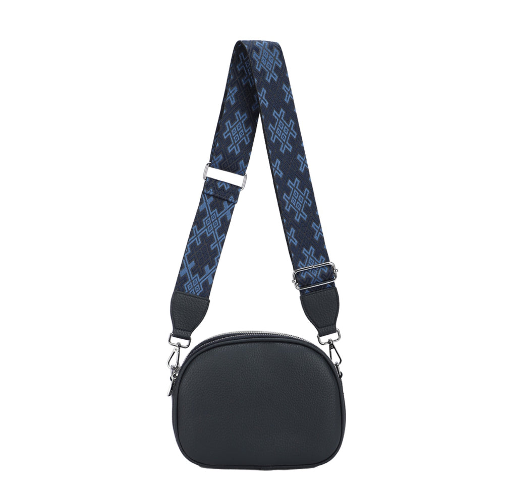 Triple Zip Crossbody Bag