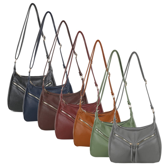 Large Double Tassel Crossbody Bag