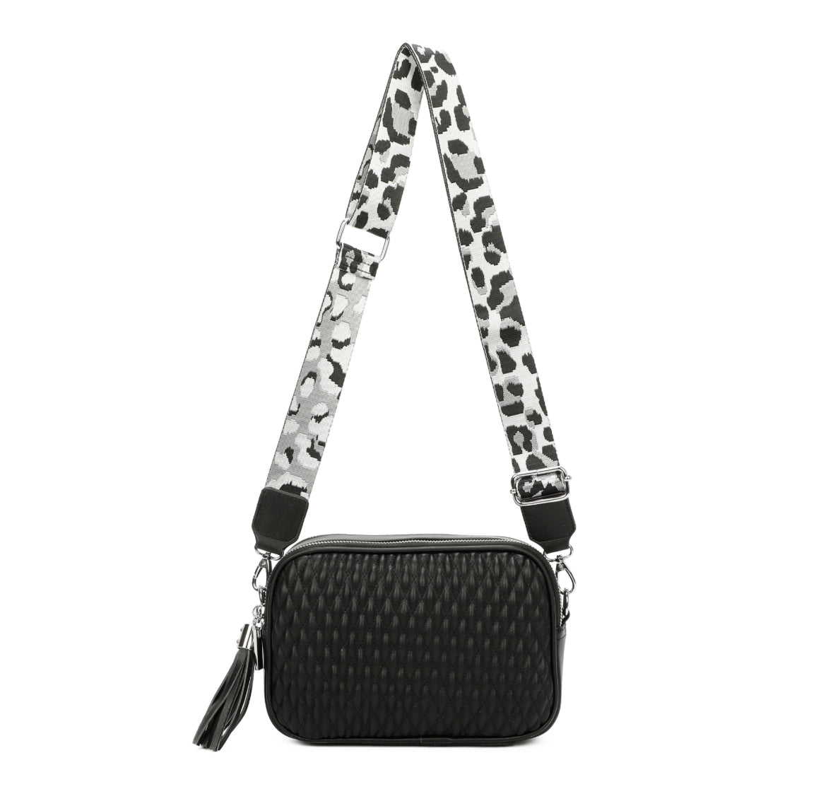 Quilted Tassel Crossbody Bag