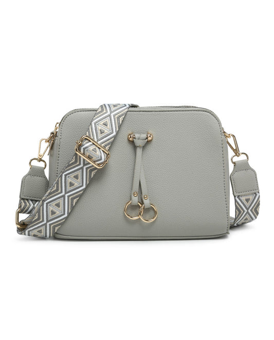 Ring Cross Body Bag - Light Grey