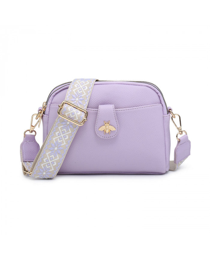Bee Cross Body Bag - Lilac