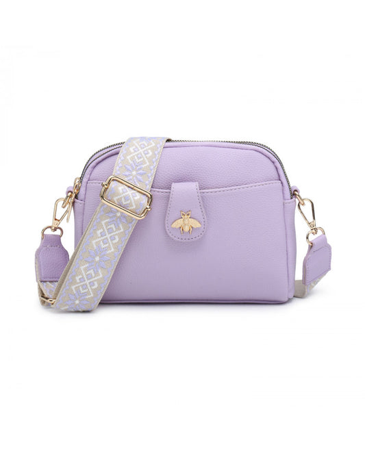 Bee Cross Body Bag - Lilac