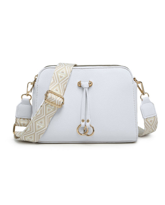 Ring Cross Body Bag - White