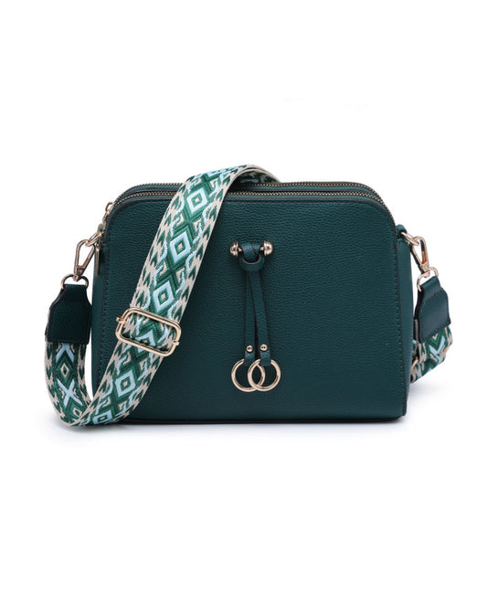 Ring Cross Body Bag - Dark Green
